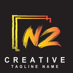 NZ Brush Box Letter Logo Concept