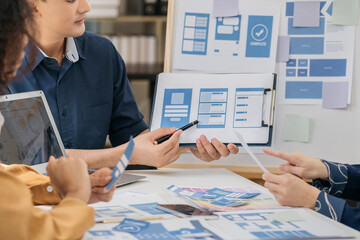 Business people meeting concept design ideas at office.