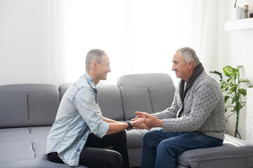 Portrait of a father with his son