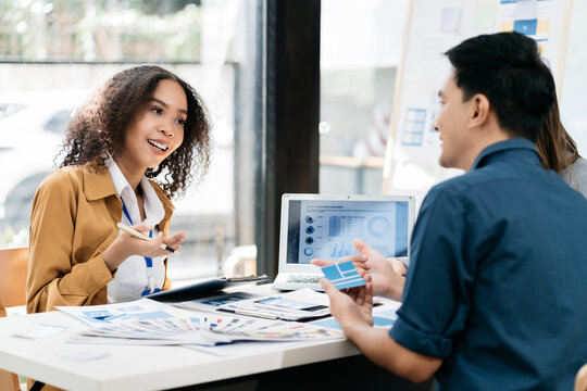 Business people meeting concept design ideas at office.