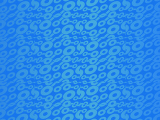 Blue background with 3D style. Blue gradient round pattern background. Blue steel background.
