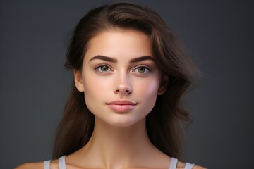 Beautiful Young Woman With Healthy Skin