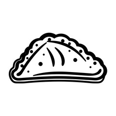 Abstract Illustration of Empanada Bake. Vector SVG