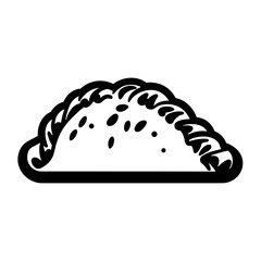 Abstract Illustration of Empanada Bake. Vector SVG