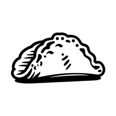 Abstract Illustration of Empanada Bake. Vector SVG