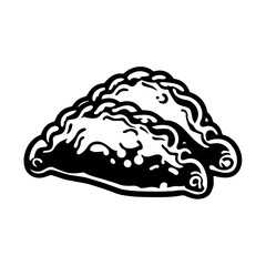 Abstract Illustration of Empanada Bake. Vector SVG