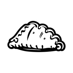 Abstract Illustration of Empanada Bake. Vector SVG