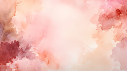 Obraz na płótnie Canvas Pink white watercolor abstract background. Watercolor pink white background. Watercolor cloud texture.