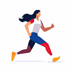 Women football soccer player kicking soccer ball vector tshirt design graffiti AI Generated