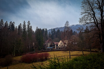 Peleș Castle in Transylvania .