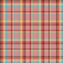 Cute Pink Retro Plaid Seamless Pattern of Fashion Style. Scottish tartan for dress, skirt, scarf, throw, jacket, fashion fabric print.