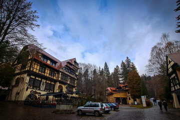 Peleș Castle in Transylvania .