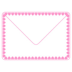 Pink envelope vector