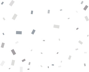 Gender Neutral Rectangular Silver Confetti