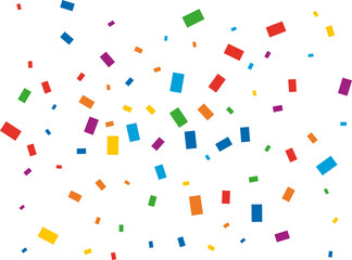 Rectangular Rainbow Confetti