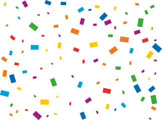 Rectangular Rainbow Confetti