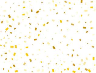 Luxury Gold Rectangular Confetti