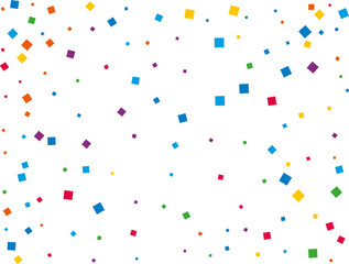 Luxury Rainbow Square Confetti