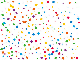 Luxury Rainbow Square Confetti