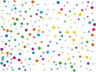 Luxury Rainbow Square Confetti