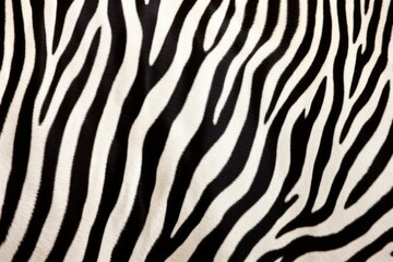 black and white zebra skin close shot