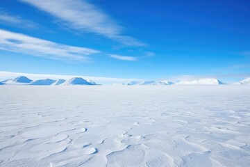 polar glacier stretching into vast horizon