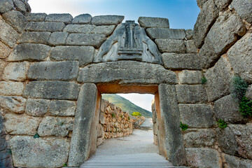 Mycenae, Greece. Lion's Gate view
