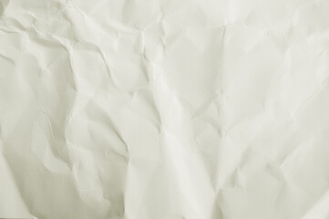 crumpled paper, white paper background