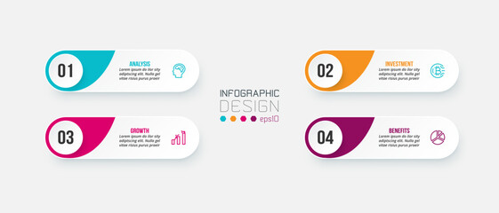 Infographic template business concept with diagram.
