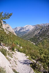 Fototapeta na wymiar The mountains and nature of National park Paklenica, Croatia