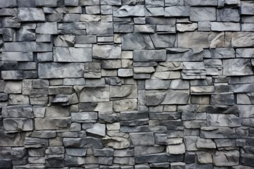 Obraz premium square grey stone wall up close