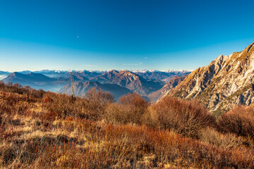 Panorama from the alpine peak