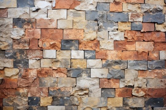 close-up photography of brick-styled wallpaper