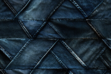 dark blue denim texture background jeans seamless pattern with seams textile