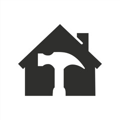 House with a hammer icon