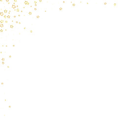 Gold sparkling star confetti.