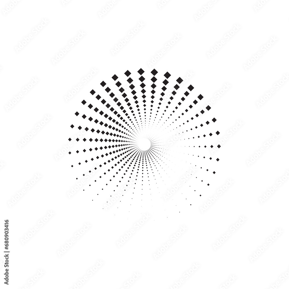 Poster halftone dots circle texture. creative geometric pattern. abstract vector background.