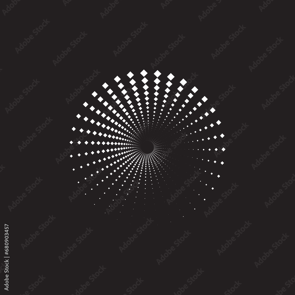 Poster halftone dots circle texture. creative geometric pattern. abstract vector background.