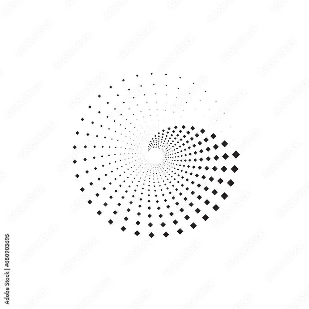Poster halftone dots circle texture. creative geometric pattern. abstract vector background.