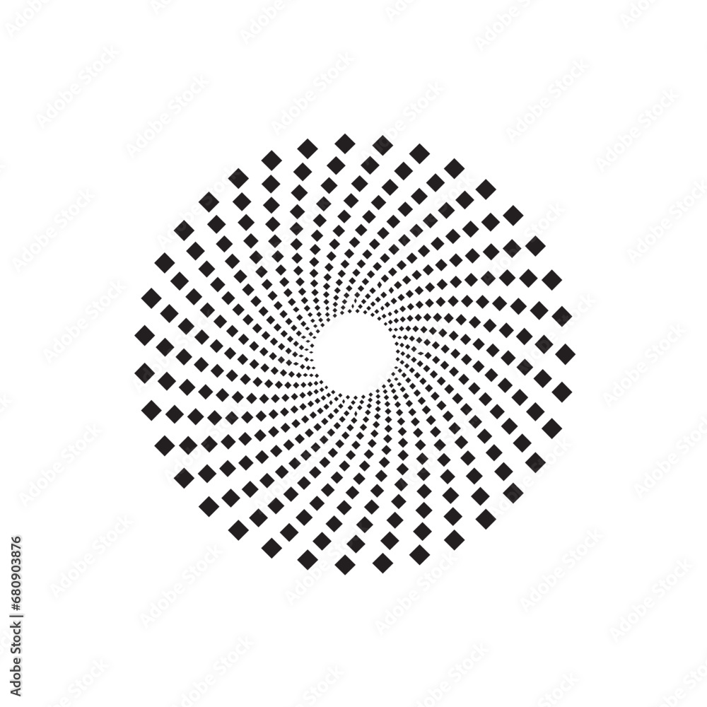 Poster halftone dots circle texture. creative geometric pattern. abstract vector background.
