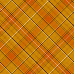 Check Plaid Seamless Pattern, Diagonal Gingham In Orange Multi Stripe, Lumberjack Tartan Simple Windowpane Classic Timeless Grid