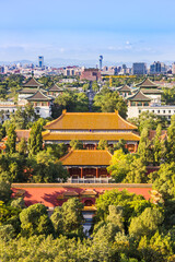 Historic buildings of the Jingshan Park in Beijing, China