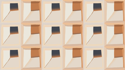 Modern abstract geometric pattern. Hand drawn fashionable template for design. Natural pastel colours.