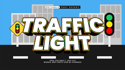 traffic light text effect