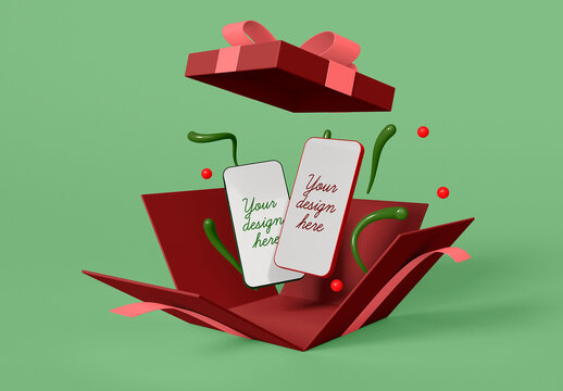 Gift Box with Phones