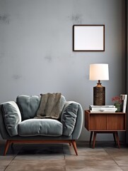 Modern Nordic style apartment with picture frame template