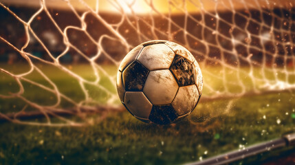 サッカーボールとゴール