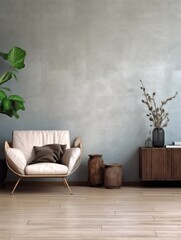 Modern Nordic style apartment with picture frame template