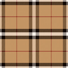 Check Plaid Seamless Pattern, Simple Pixel Textured In Brown Colorful with Herringbone Tartan, Trendy Fashion Check Textures, Hipster Style Backgrounds