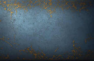 Blue shabby old concrete wall texture. Blue old grunge concrete wall background.
